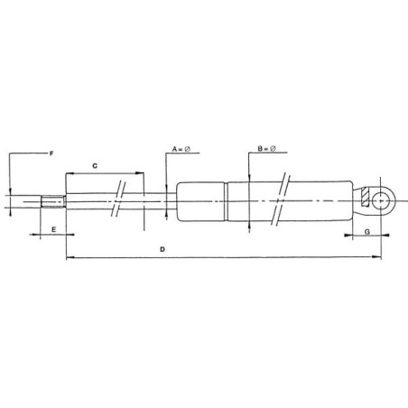Vérin à gaz STABILUS CA5111PR