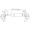 Vérin à gaz STABILUS CA6125CI