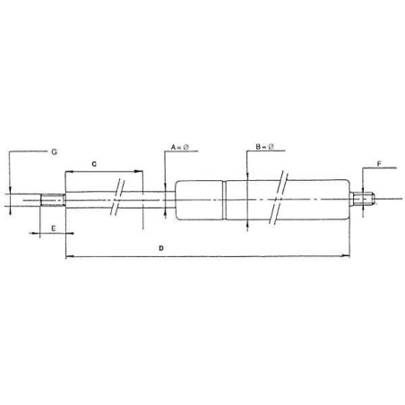 Vérin à gaz STABILUS CA555762