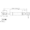 Vérin à gaz STABILUS CA595896