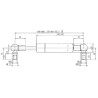 Vérin à gaz L435,5-1900N STABILUS CA2364LZ