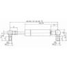 Vérin à gaz L499-100N STABILUS CA052590