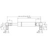 Vérin à gaz L499-350N STABILUS CA154121