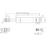 Vérin à gaz L500-450N STABILUS CA057843