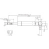 Vérin à gaz L524,5-300N STABILUS CA877638