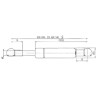 Vérin à gaz L540-440N STABILUS CA4593VX