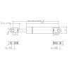 Vérin à gaz L585-1000N STABILUS CA084972