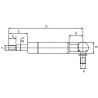 Vérin à gaz L586-140N STABILUS CA477257