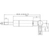 Vérin à gaz L586-140N STABILUS CA477257