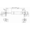 Vérin à gaz L600,5-180N STABILUS CA287512