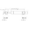 Vérin à gaz L685-800N STABILUS CA084999