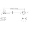 Vérin à gaz L700-650N STABILUS CA048941