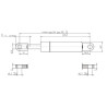Vérin à gaz L785-250N STABILUS CA095133