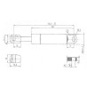 Vérin à gaz L791,5-100N STABILUS CA980986