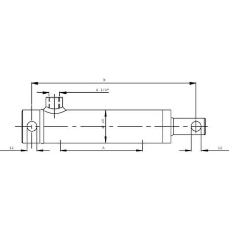 Vérin D20-100 UNIVERSEL EPL20100