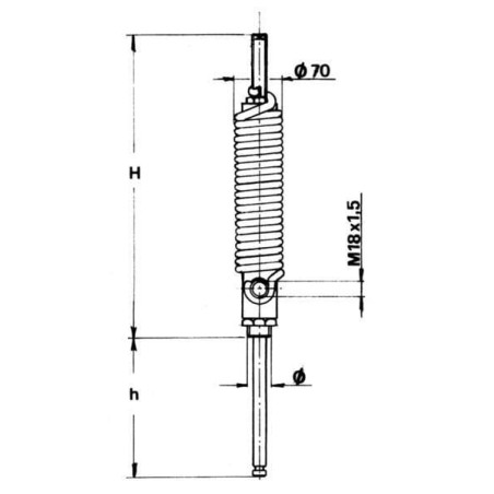 Vérin hydraulique MZ 8008800