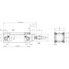 Vérin UNIVERSEL DN80250CM