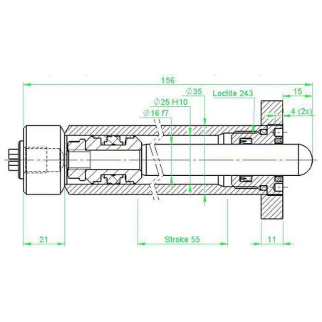Vérin UNIVERSEL D162555CW0