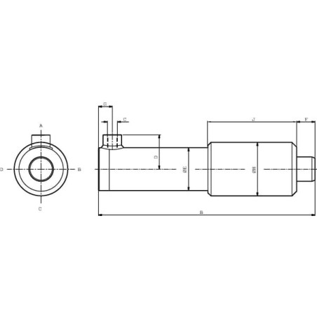 Vérin UNIVERSEL EPL30250C