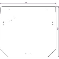Vitre de cabine arrière UNIVERSEL R261272N