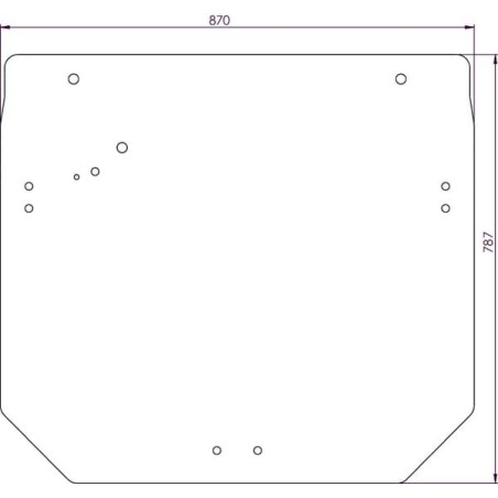 Vitre de cabine arrière UNIVERSEL R261272N