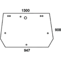 Lunette arrière UNIVERSEL D6722A