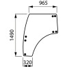 Vitre de porte gauche UNIVERSEL 3674696M1N