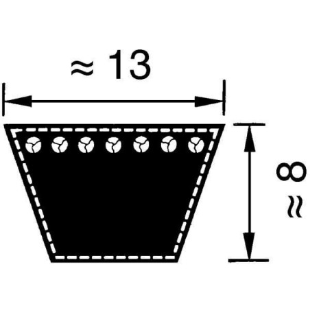 Courroie OPTIBELT VB132286