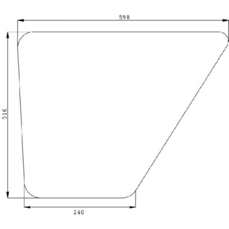 Vitre de porte UNIVERSEL 385500350010N