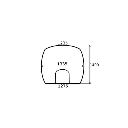 Vitre avant UNIVERSEL G931812041010N