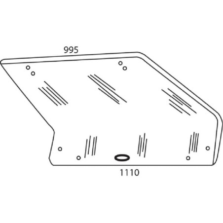 Lunette arrière UNIVERSEL D9016