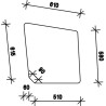 Vitre de porte UNIVERSEL D7716