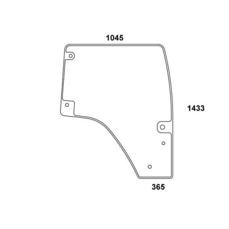 Vitre de porte complète UNIVERSEL 001686820N