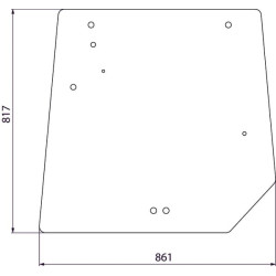 Vitre de cabine arrière UNIVERSEL 4272761M2N