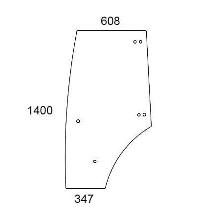 Vitre de porte complète UNIVERSEL 210812030040N