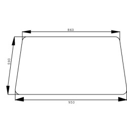 Vitre arrière UNIVERSEL 1665680M2