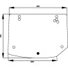 Vitre arrière CARRARO 6000106476N