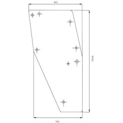 Vitre de porte UNIVERSEL D7744T