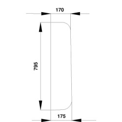 Vitre latérale CLAAS 7700669200