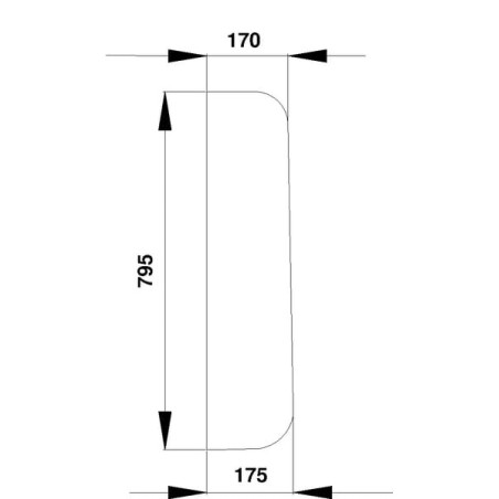 Vitre latérale CLAAS 7700669200