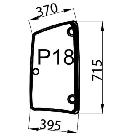 Vitre latérale UNIVERSEL 01214360N