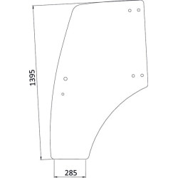 Vitre de porte UNIVERSEL 3203412N