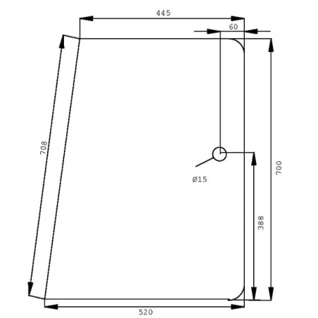 Vitre latérale UNIVERSEL D7760