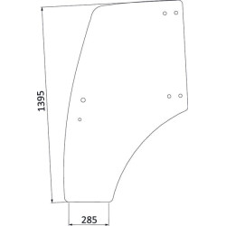 Vitre de porte UNIVERSEL 3203411N
