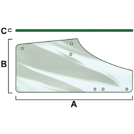 Vitre de porte droite VAPORMATIC VPM7369