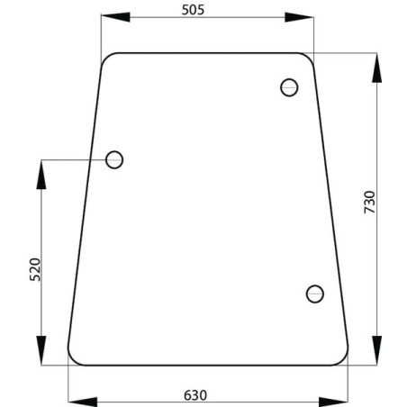 Vitre latérale UNIVERSEL L57912N