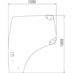 Vitre de porte UNIVERSEL 82027357N