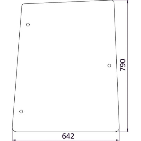 Vitre latérale UNIVERSEL D6721