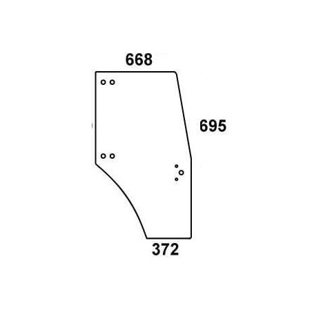 Vitre de porte UNIVERSEL 0097701050N