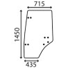 Vitre de porte UNIVERSEL D7544